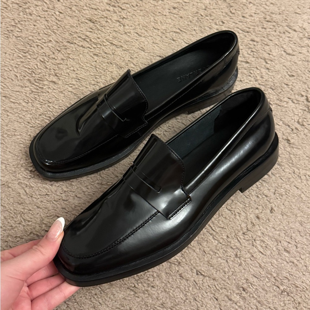 Everlane THE PENNY LOAFER Black Patent Leather Size 8.5